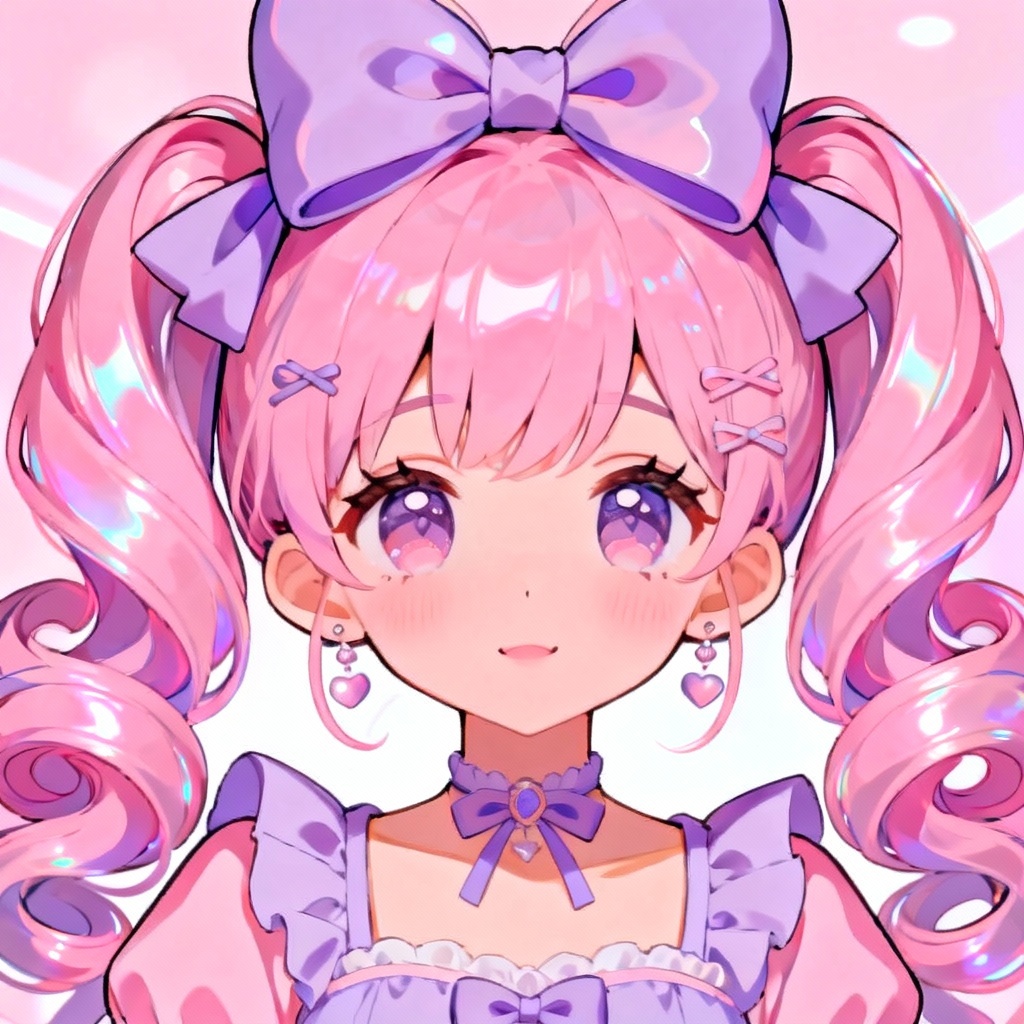 AI Pastel Anime Twin Tails Hairstyle