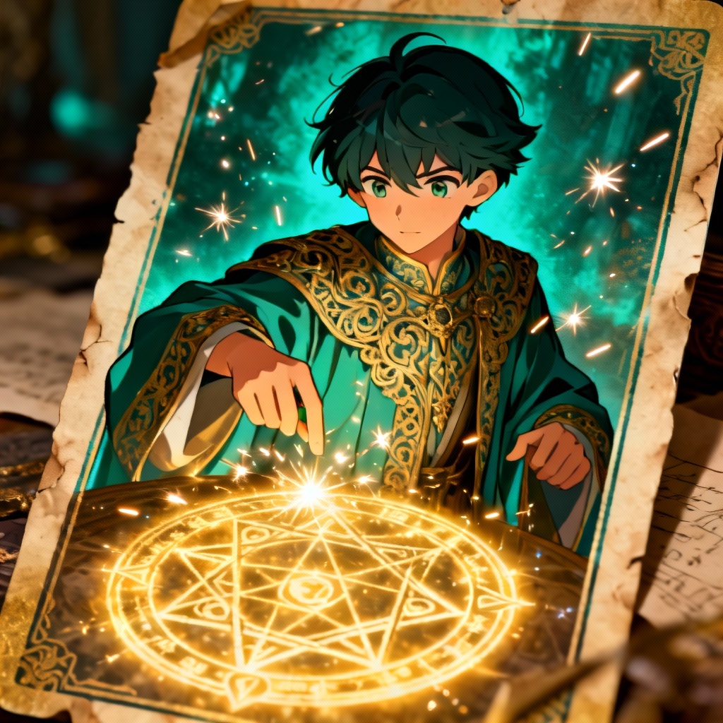 Spellcaster channeling a magic circle