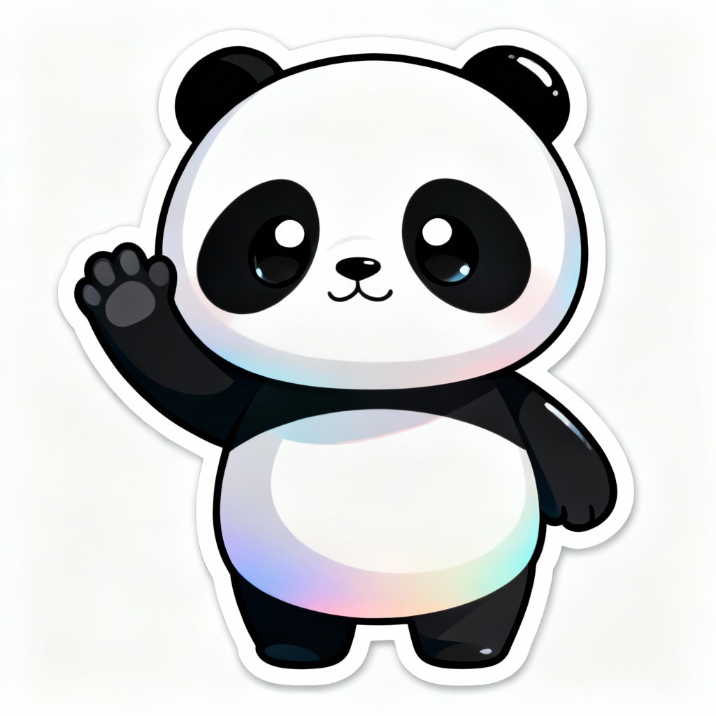 AI Cute Cartoon Panda Mascot