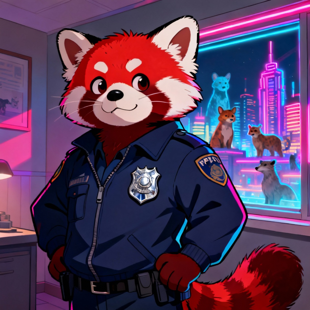 AI Zootopia 2 style animal avatar in urban precinct setting
