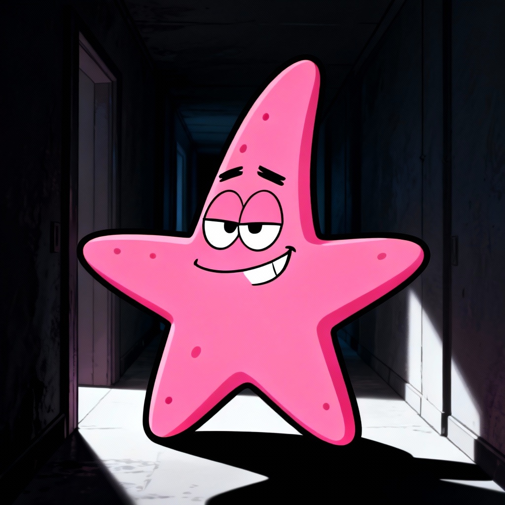 AI Savage Patrick meme maker template with bold top and bottom text