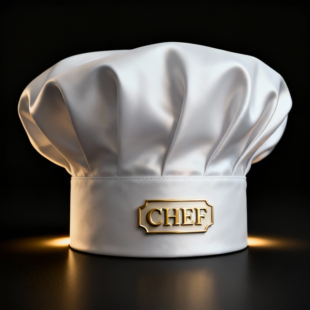 AI 3D render luxury chef toque