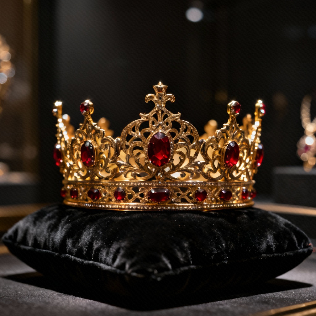 AI Baroque Gold King Crown