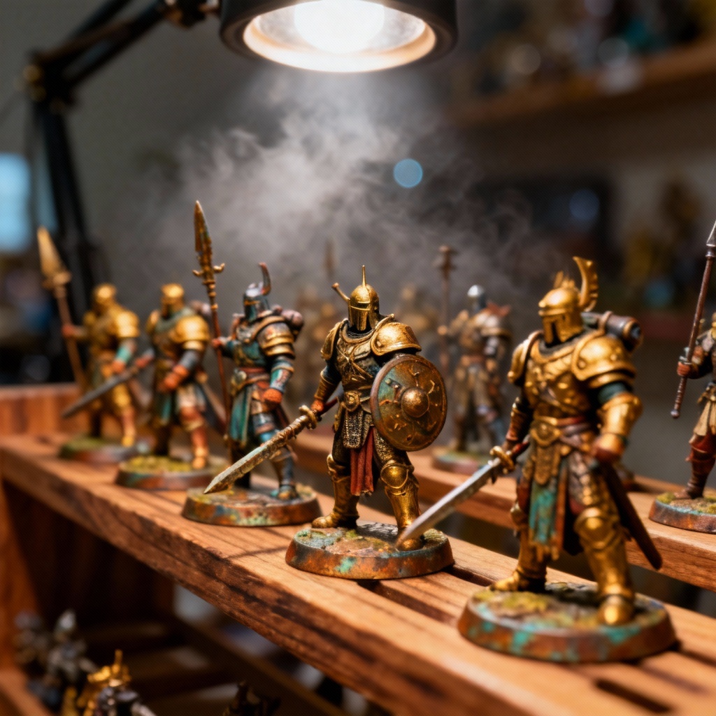 AI miniature fantasy warrior toy collection