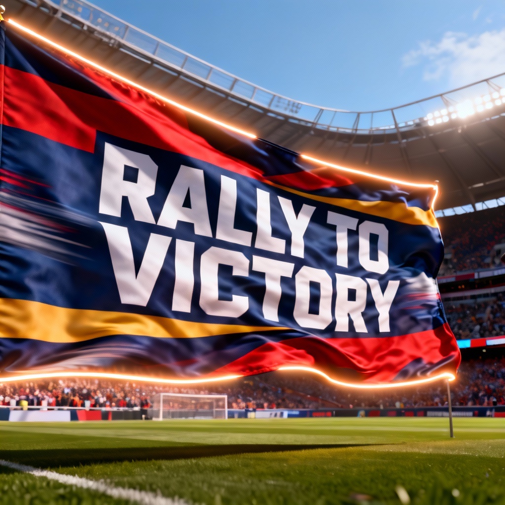 AI team spirit fan banner