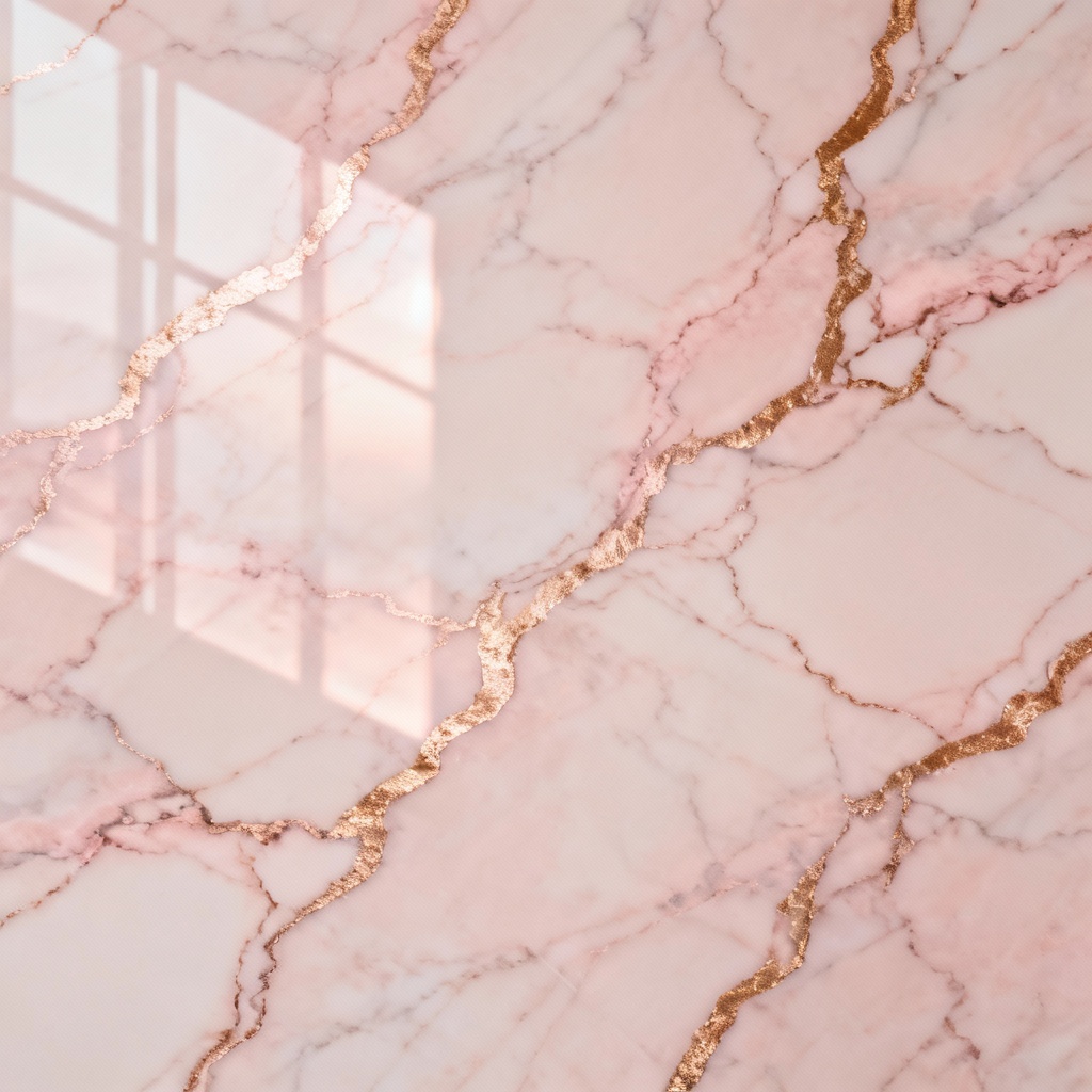 Pink marble background with rose veining