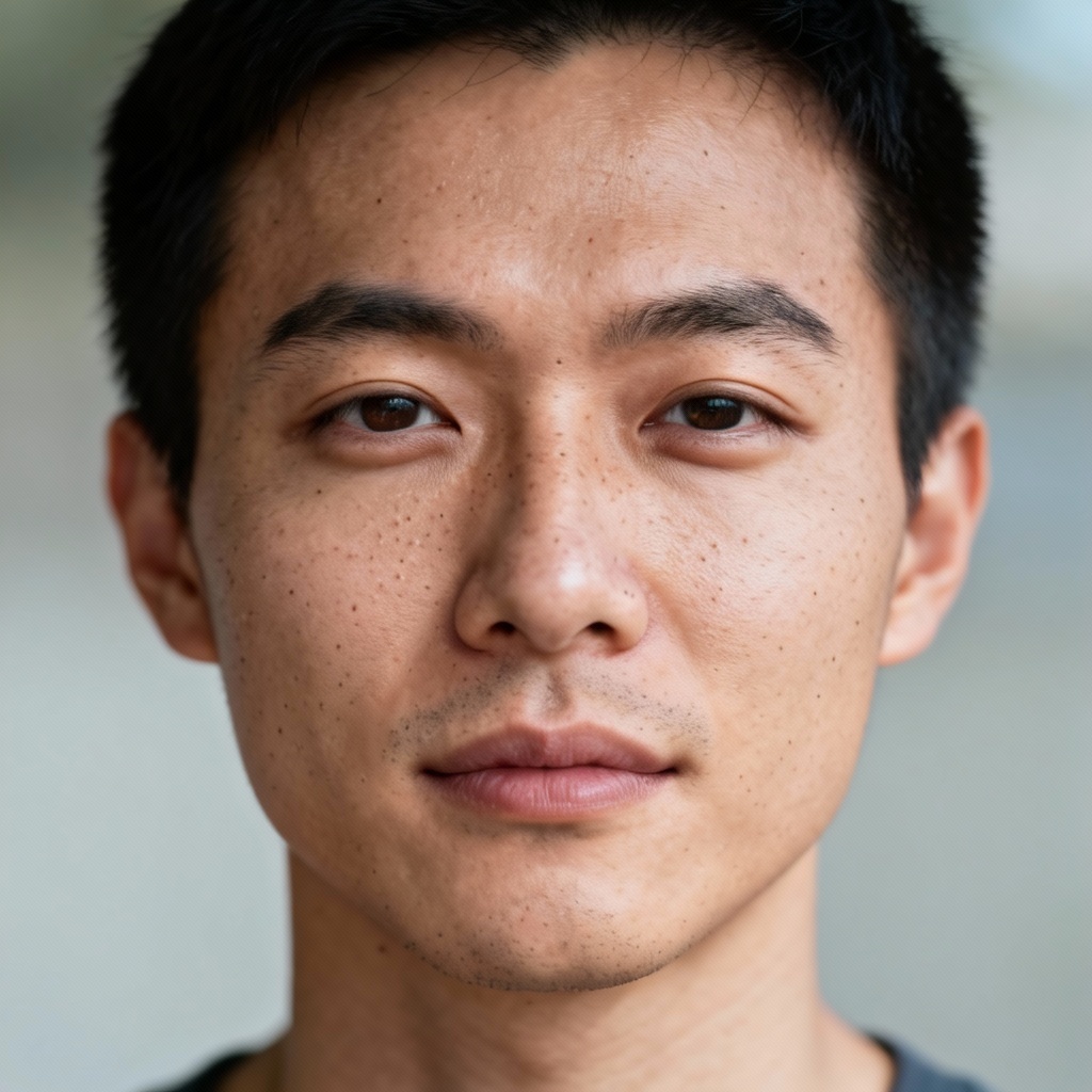 AI portrait with neutral undertone skin balance