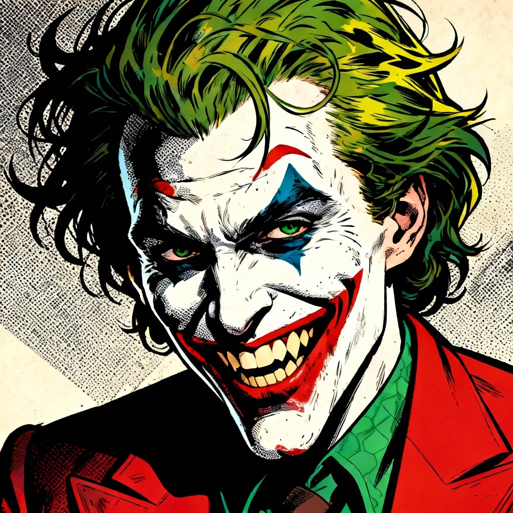 AI Gritty Comic Book Joker