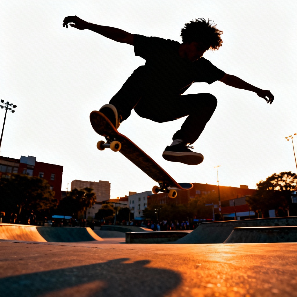 AI isolation of athlete mid-air action shot