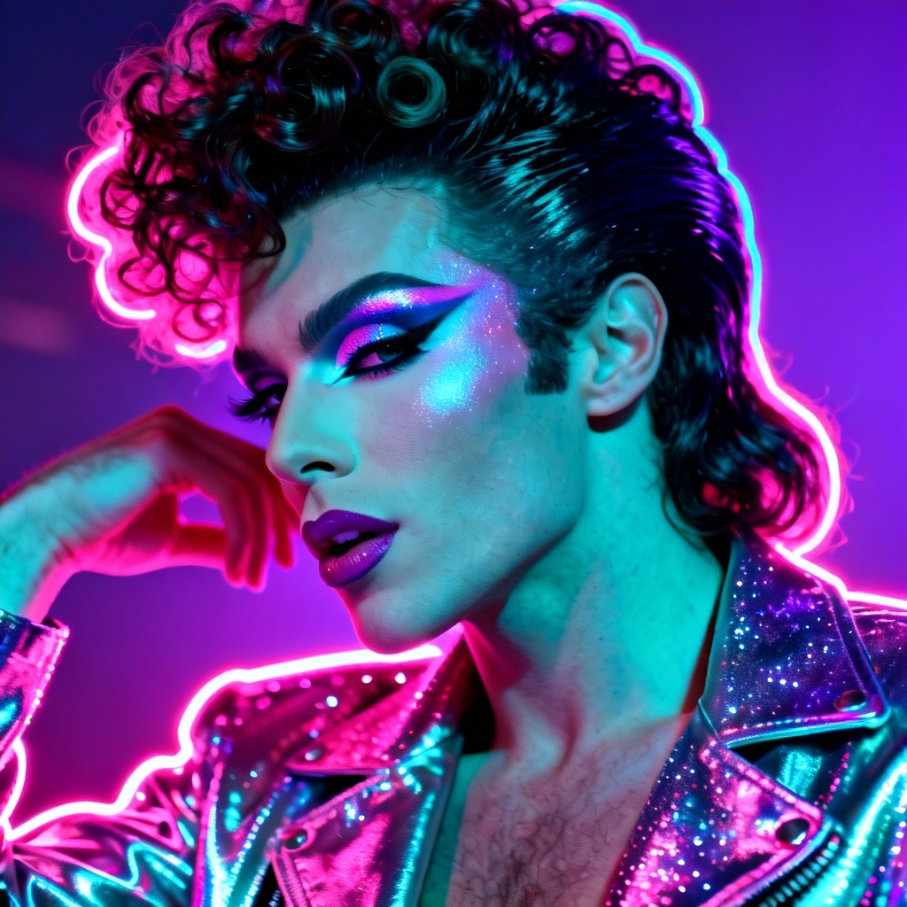 Retro pop star gender bender style