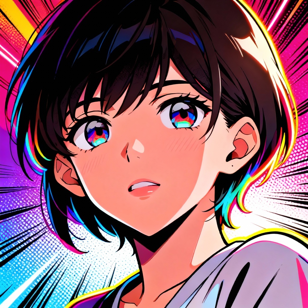 AI anime fan art portrait