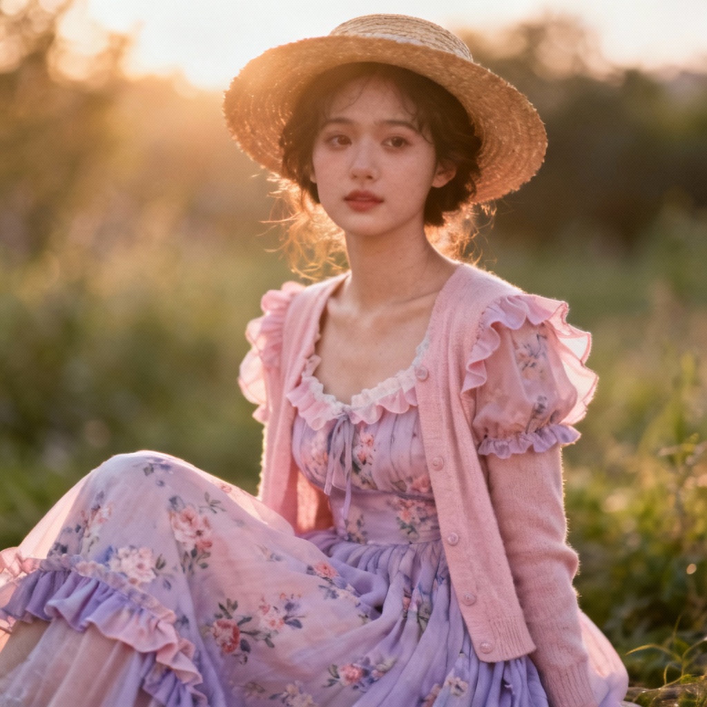 AI dreamy cottagecore dress outfit