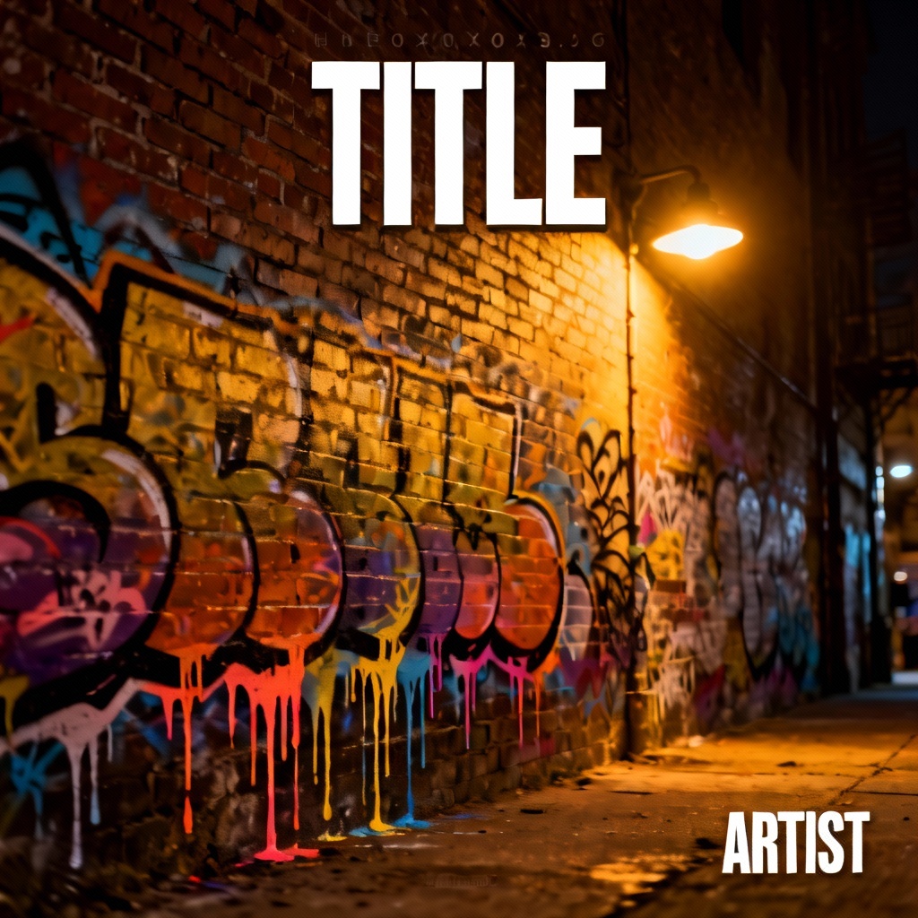 Graffiti style rap mixtape cover art