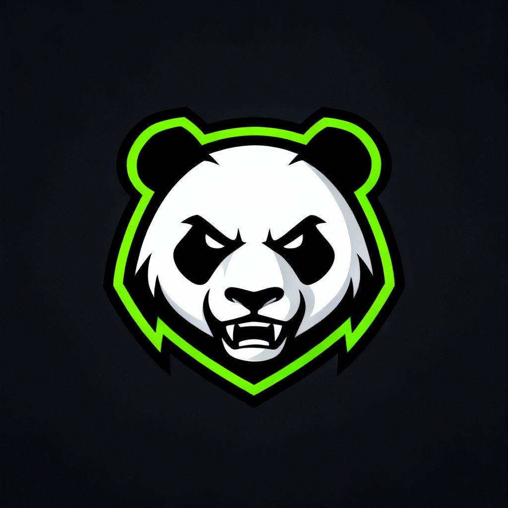 AI panda mascot logo