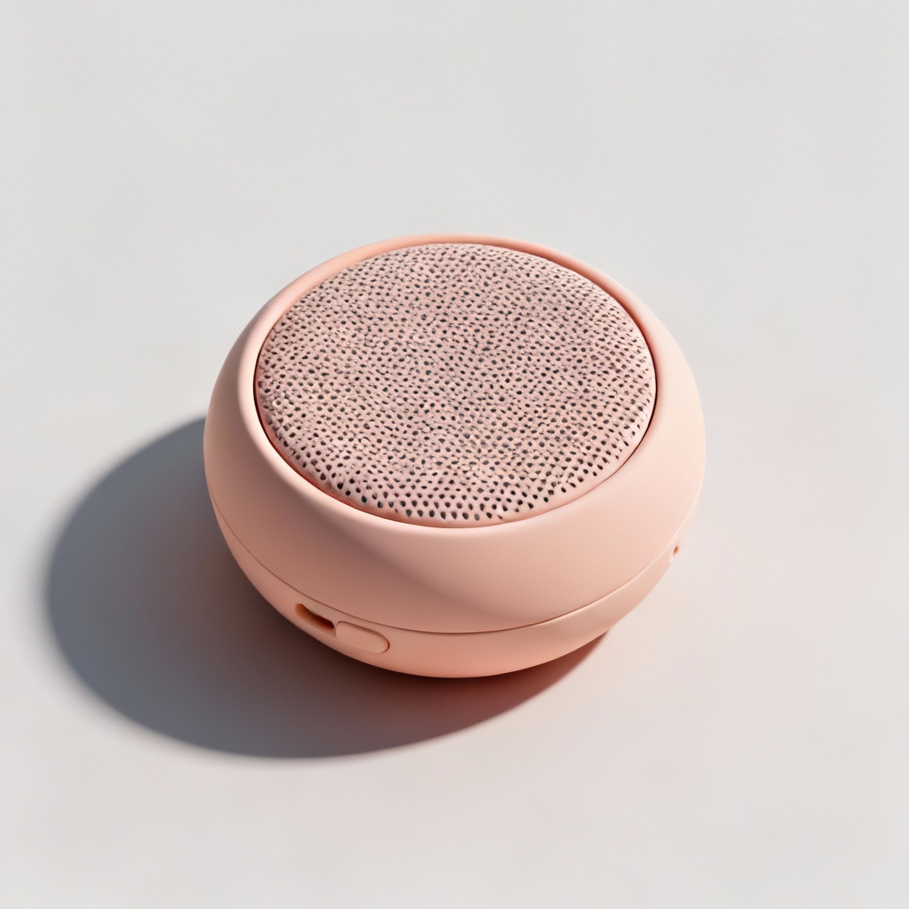 AI speaker product concept with clay and material render