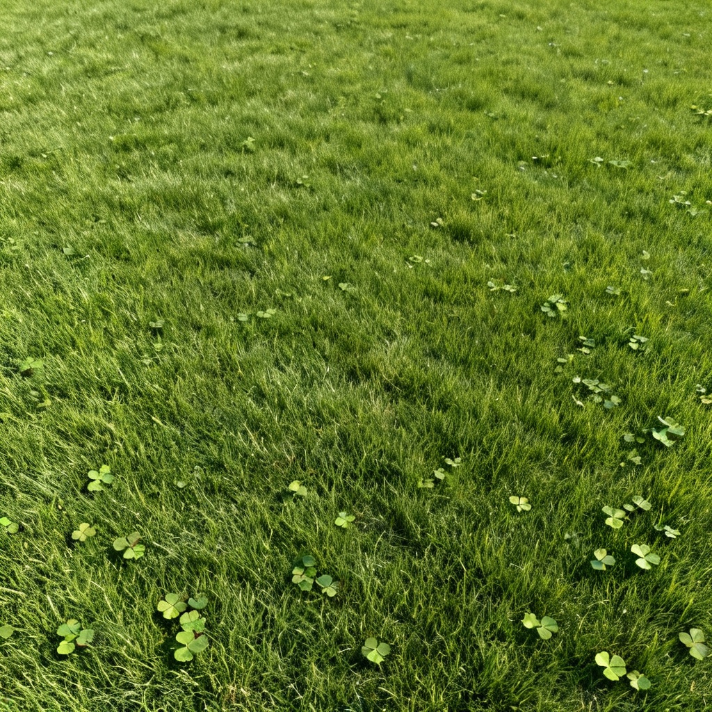 Tileable top-down 4K lawn texture generated by AI