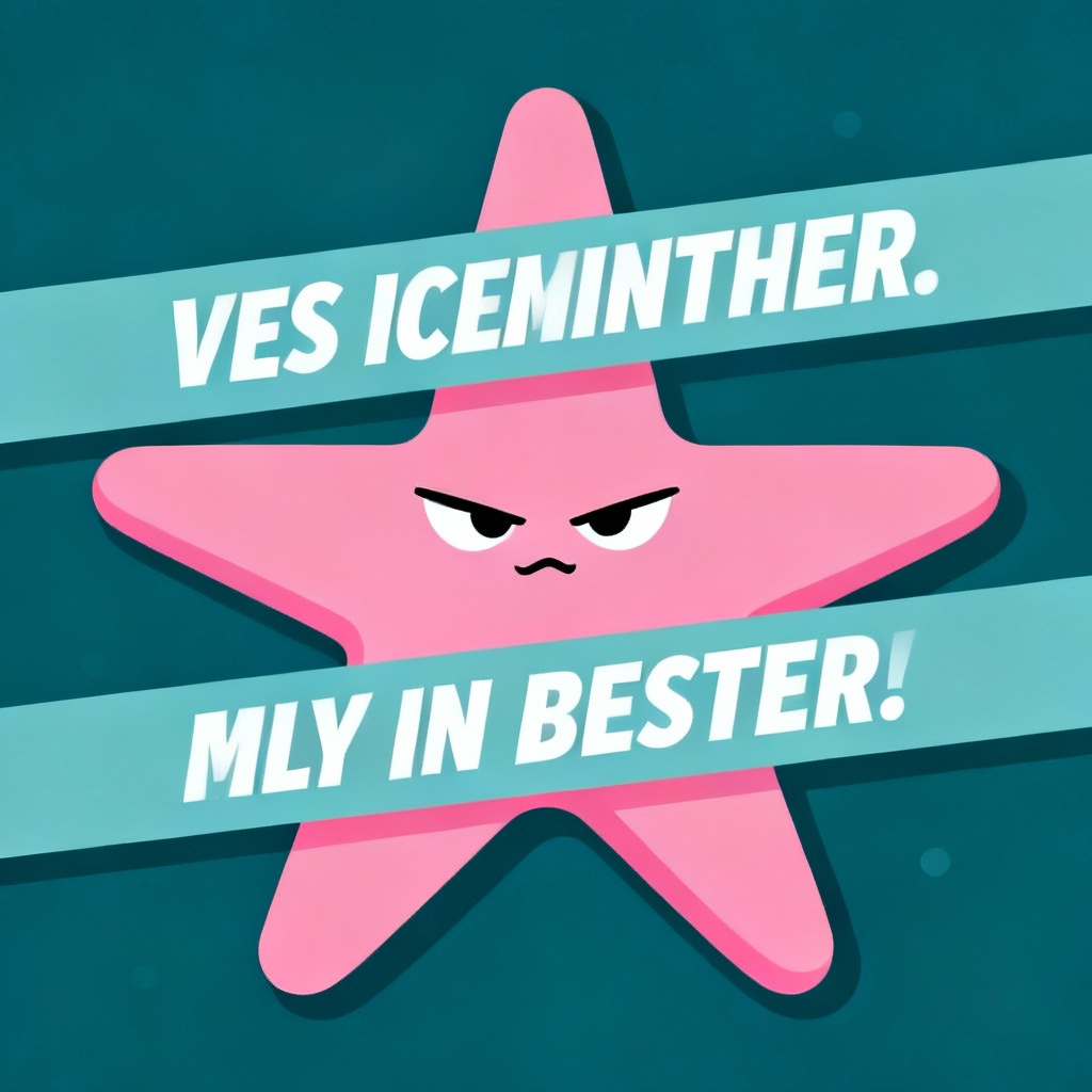 Minimalist flat Savage Patrick meme canvas