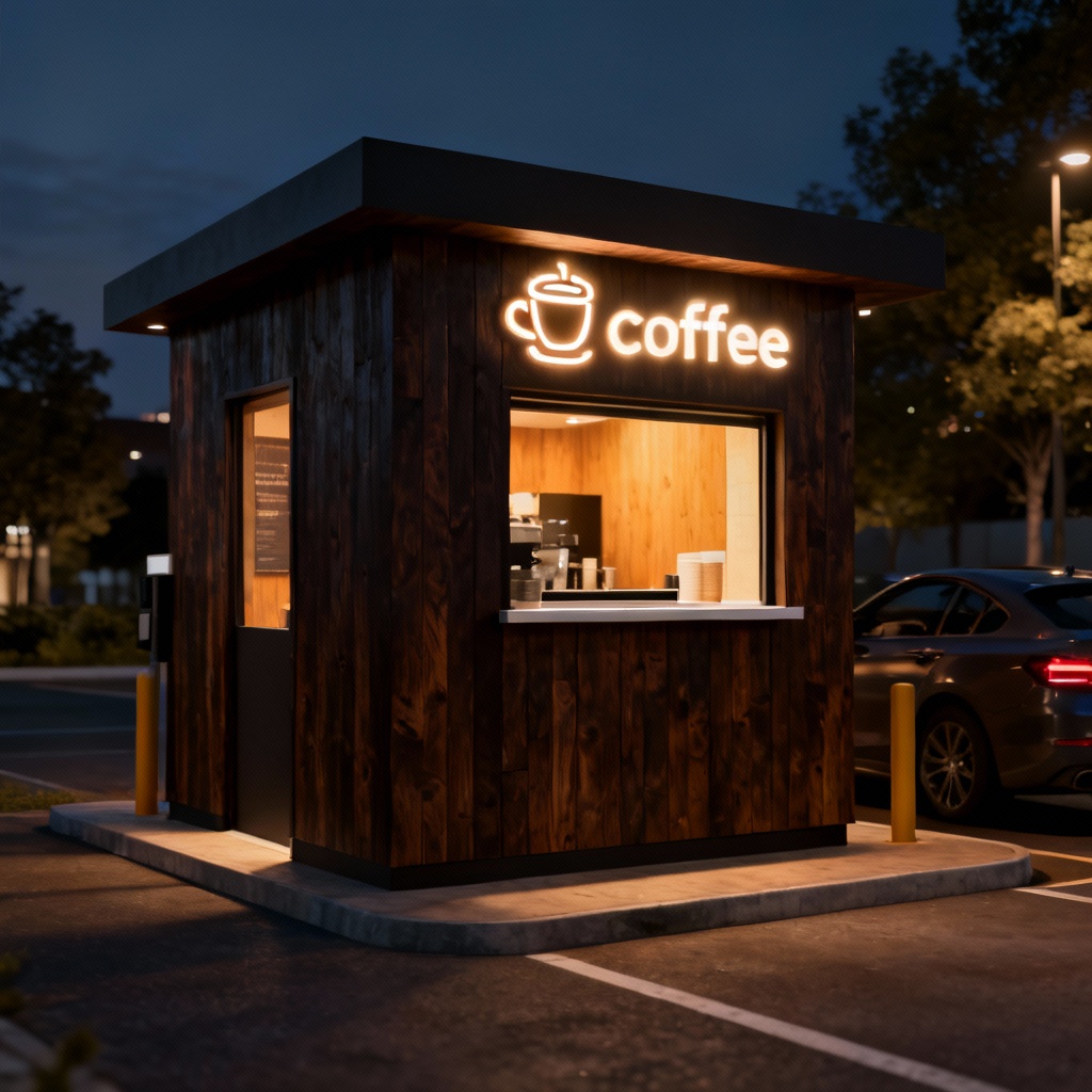 AI Drive-thru Coffee Kiosk Concept
