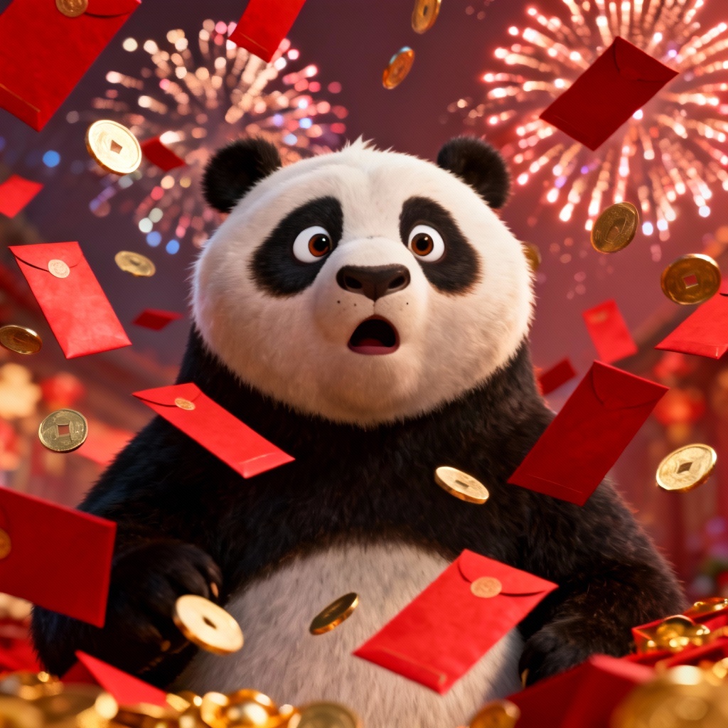 AI red envelope rain meme