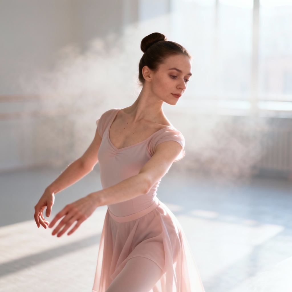 Ballet-inspired Russian woman portrait