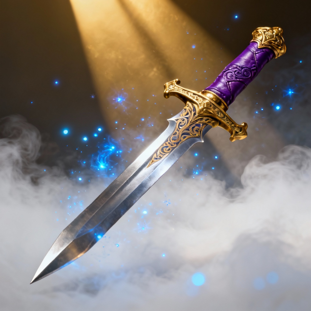 AI fantasy arcane runeblade concept