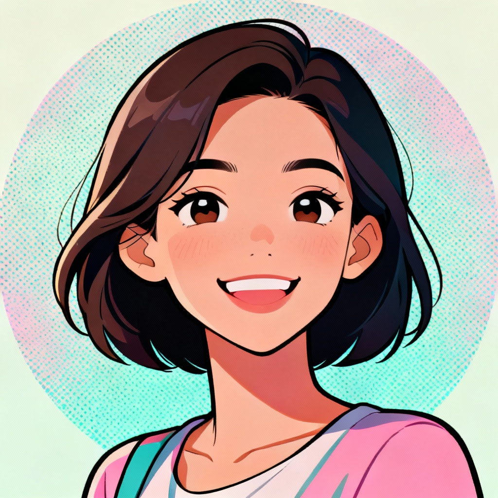 AI vibrant cartoon portrait