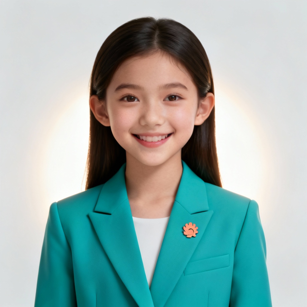 AI girl for branding as a virtual brand ambassador in brand colors