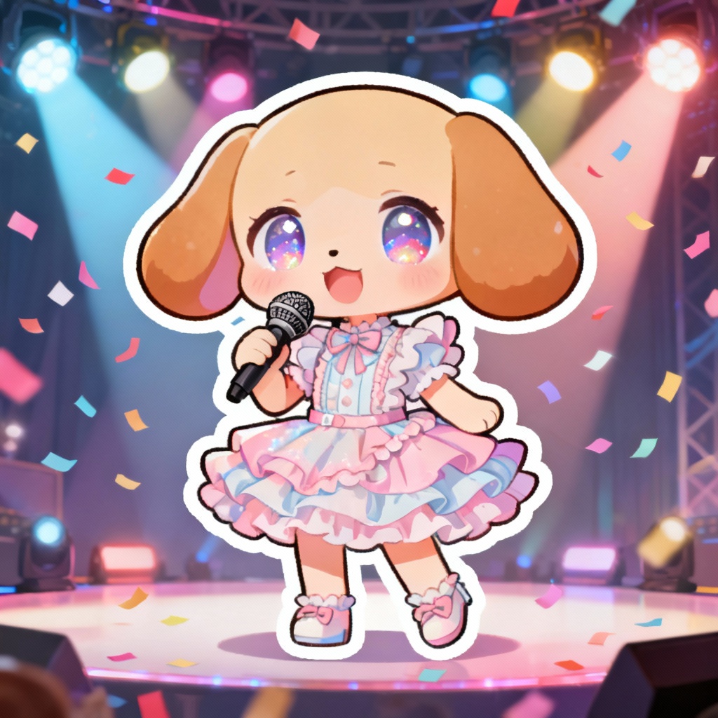 AI Kawaii Puppy Idol Mascot
