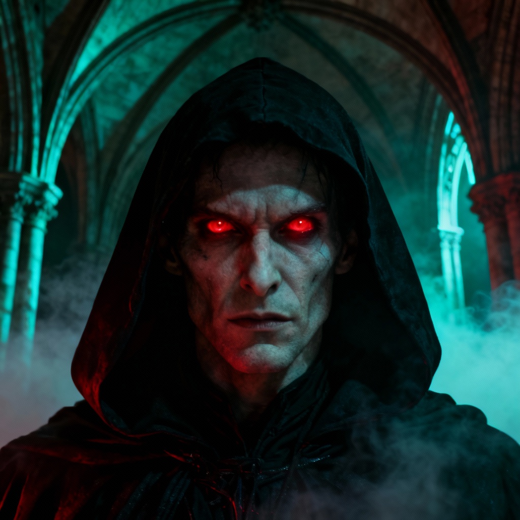 AI Evil Villain Portrait