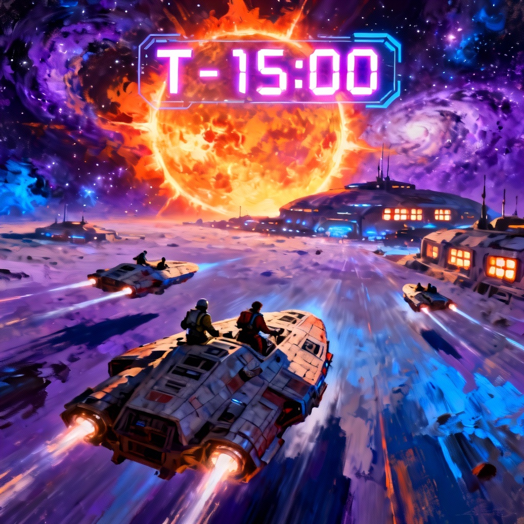 AI space superhero rescue mission