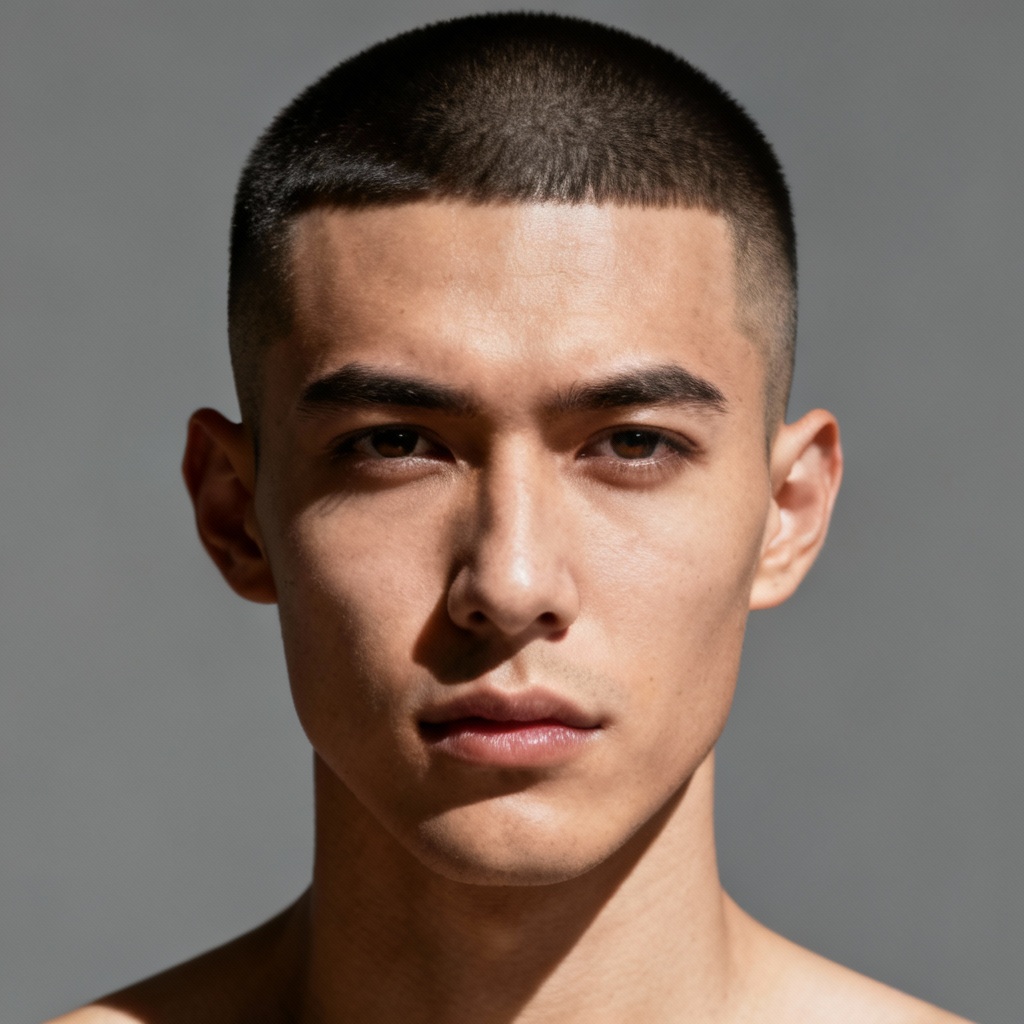 AI military buzz cut induction style