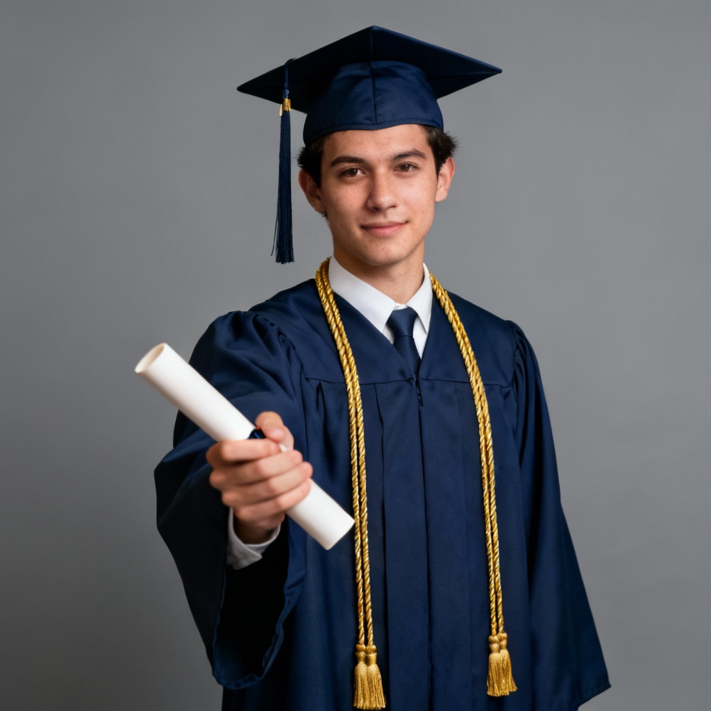 AI studio diploma portrait