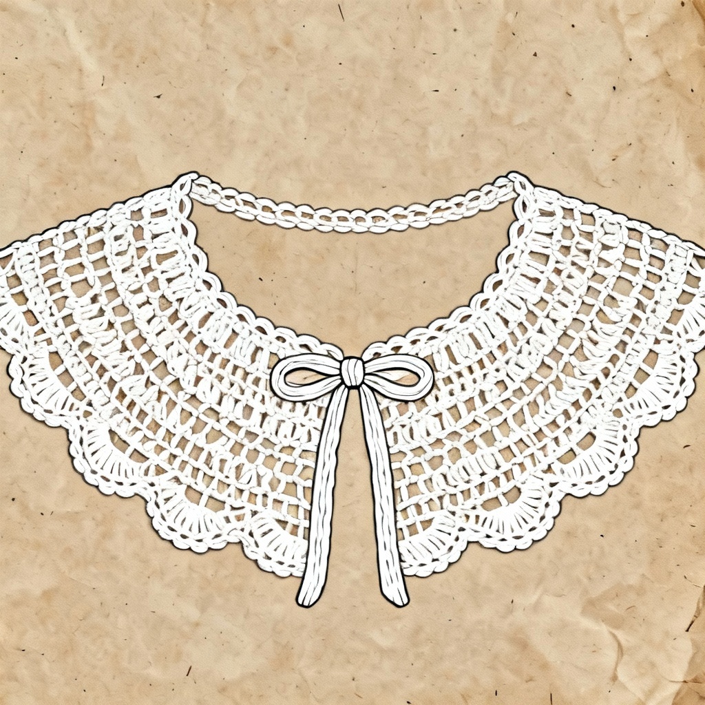 AI Crochet Peter Pan Lace Collar Pattern