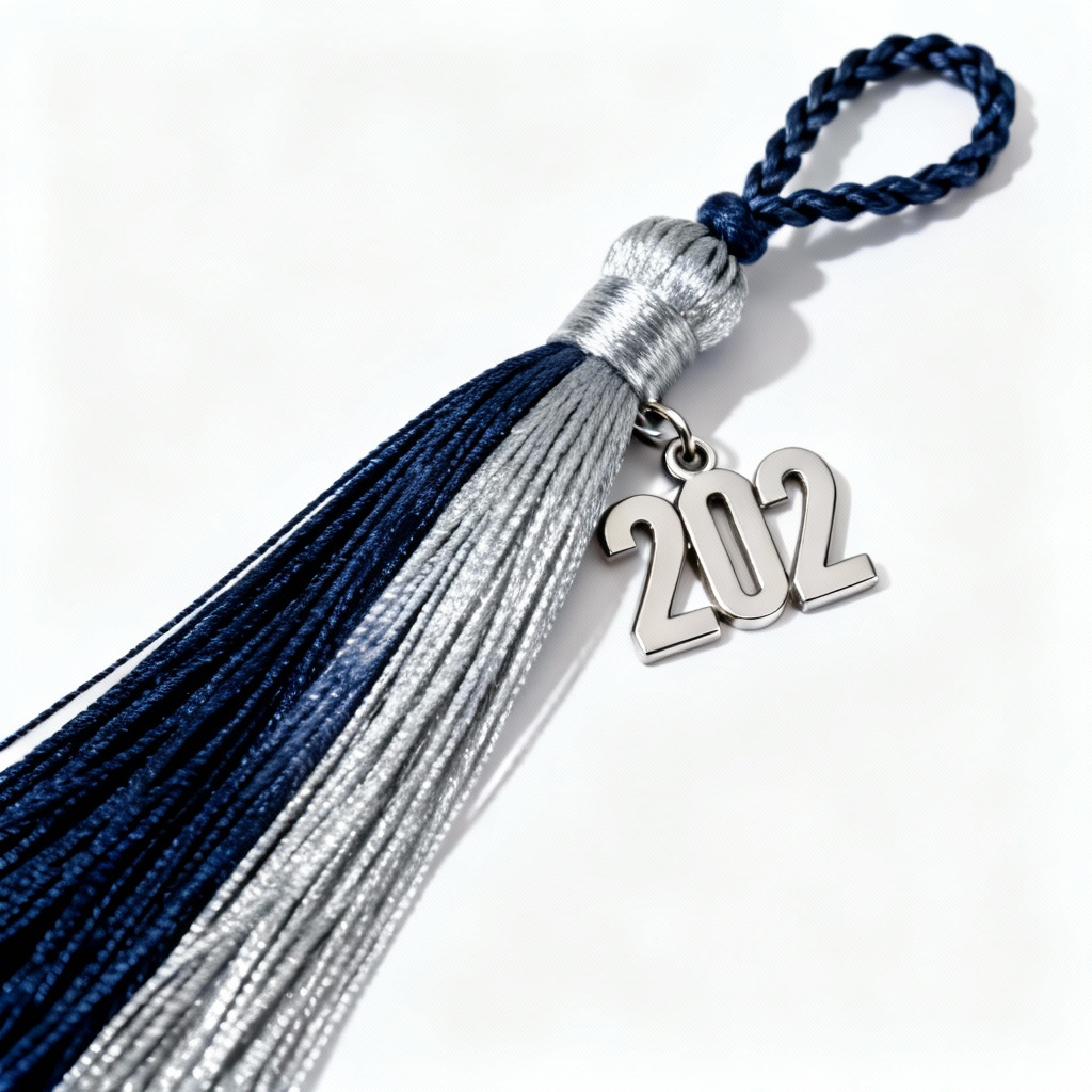 AI ombre tassel for graduation cap with school colors