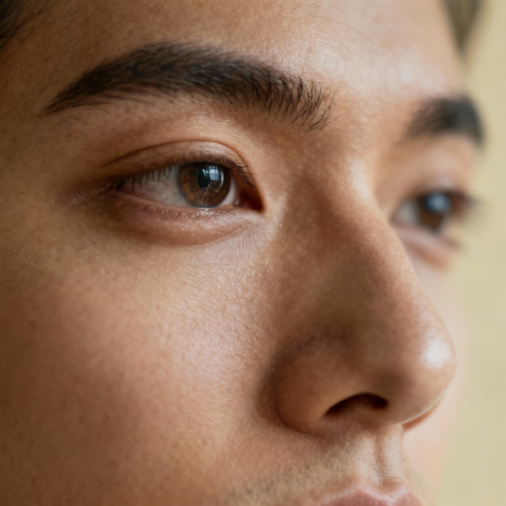 AI cinematic close-up portrait with shallow depth of field