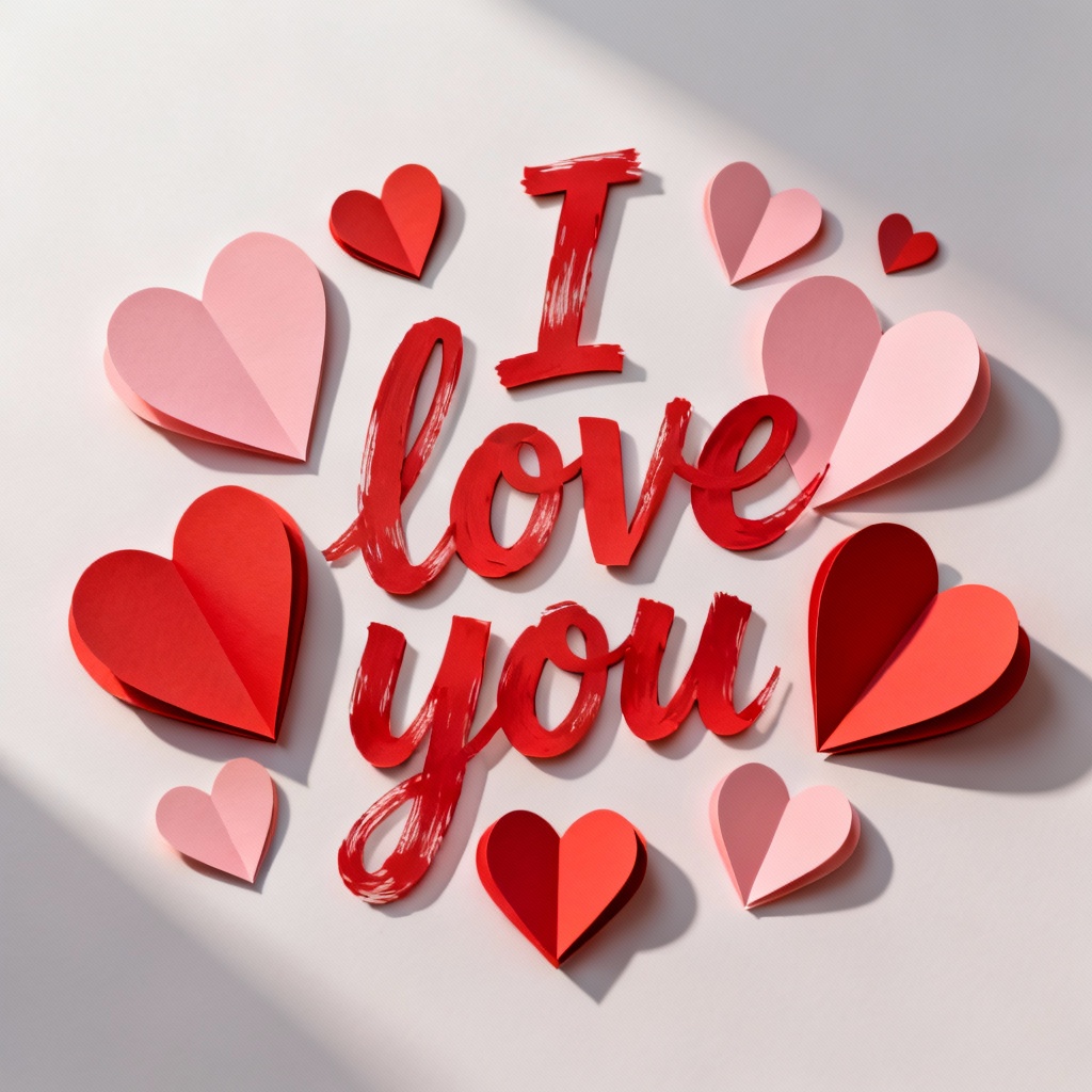 AI Valentine card graphic design