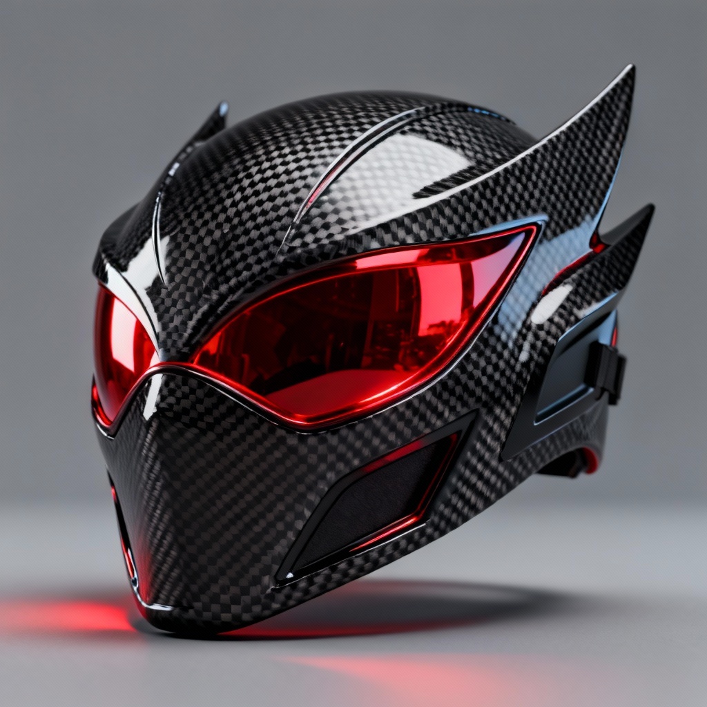 AI superhero carbon fiber visor