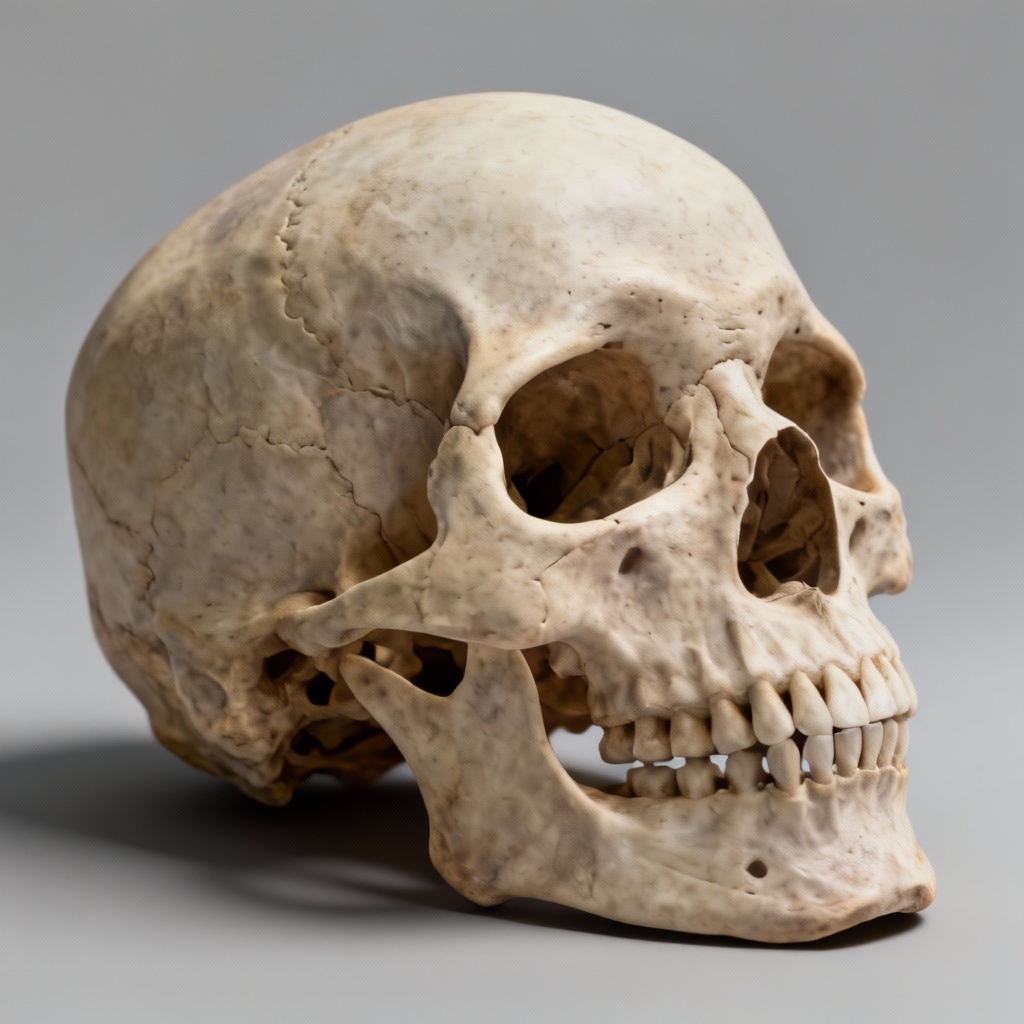 AI Realistic Anatomical Skull Study