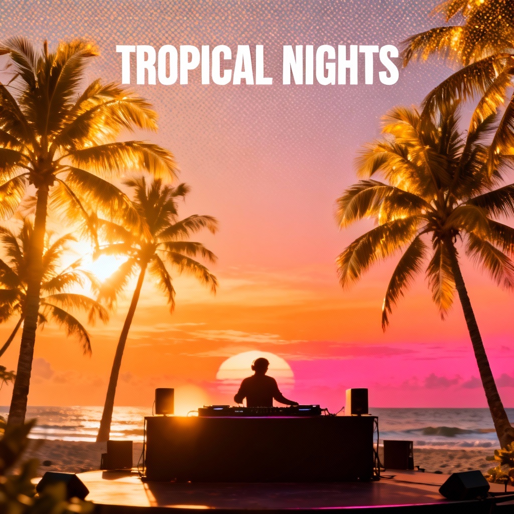 AI Beach Sunset Festival Banner