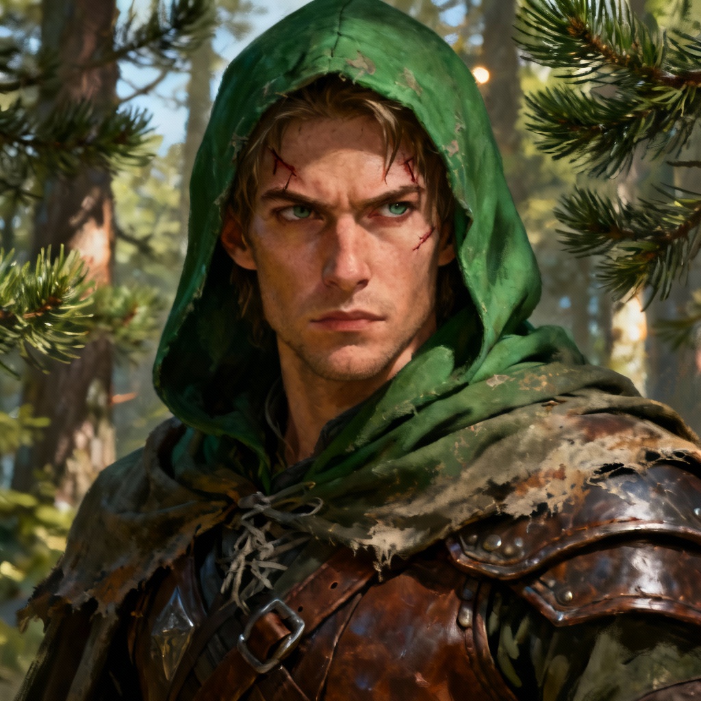 AI NPC generator fantasy ranger portrait