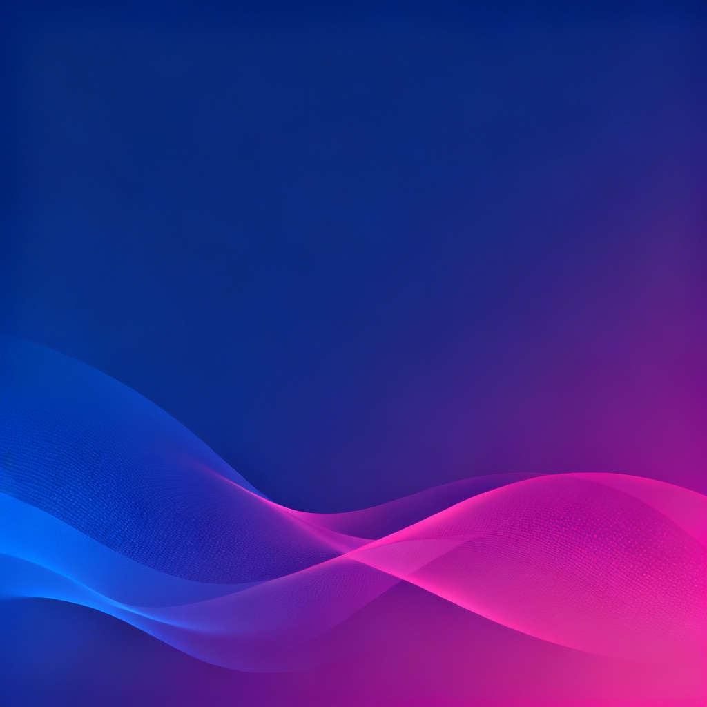 AI minimal 4K desktop wallpaper with gradient waves