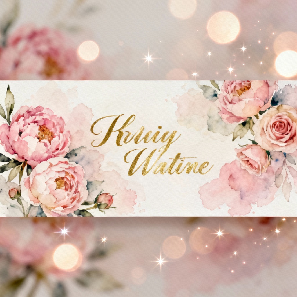 AI Floral Girl Baby Shower Banner