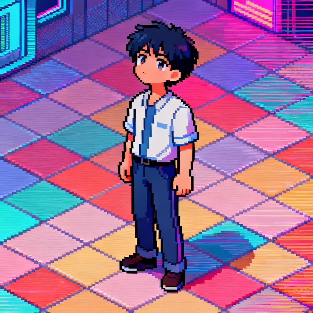 AI Pixel Koki Arcade Sprite