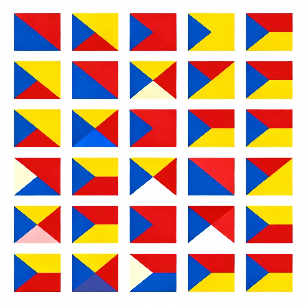 AI maritime signal flags set