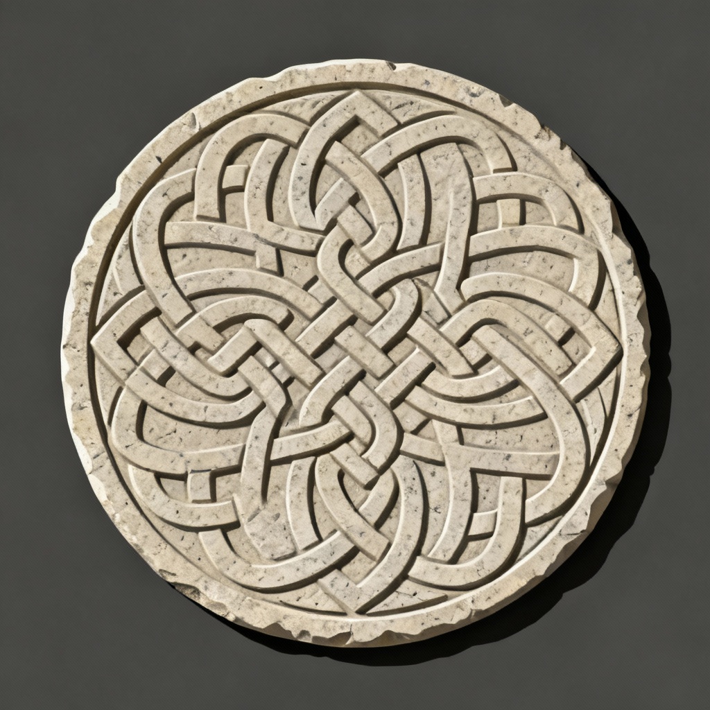 AI Celtic Knot Carving Pattern