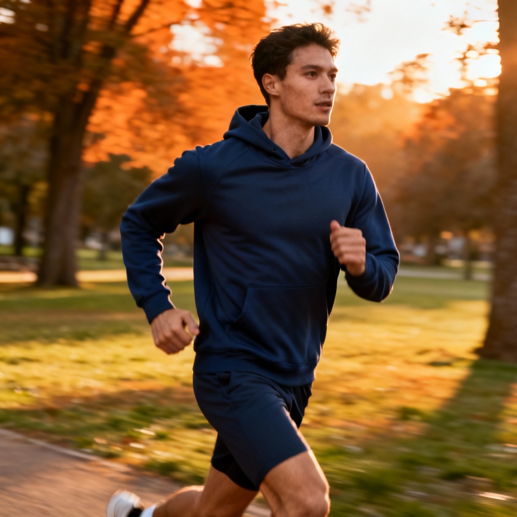Lifestyle hoodie mockup for athleisure branding