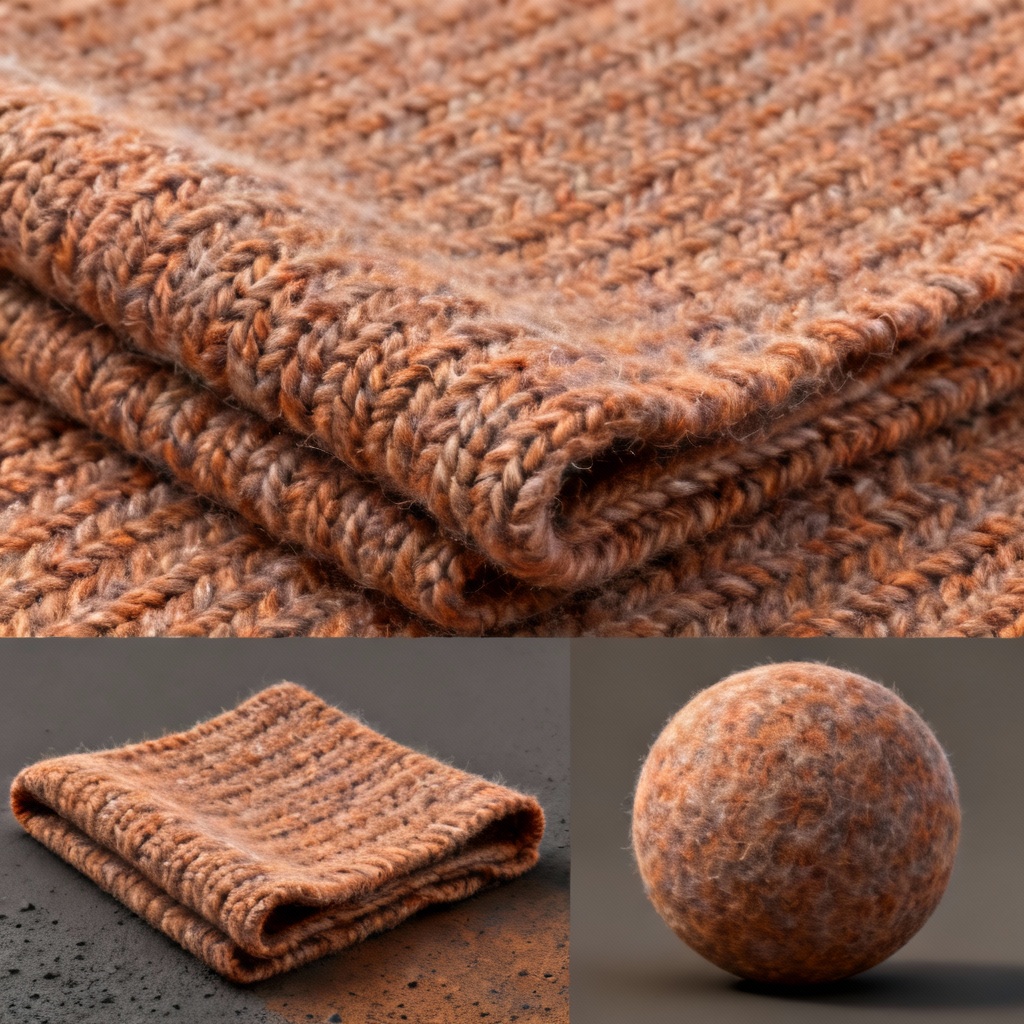 AI Knitted Fabric PBR Material