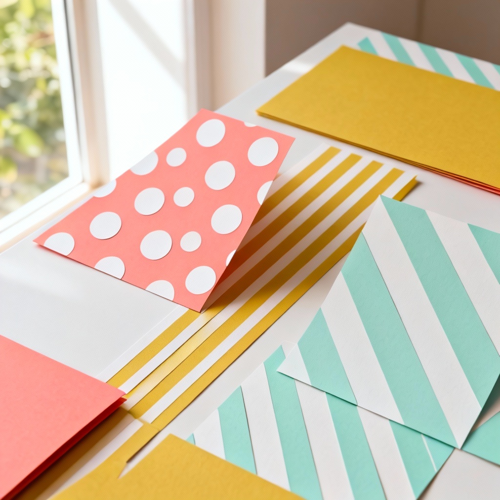 Retro polka dot and stripe egg pattern