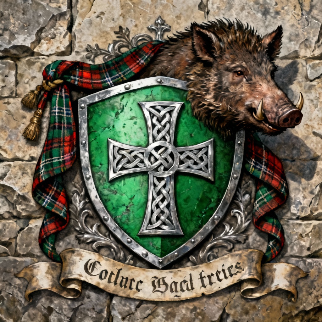 AI Celtic family coat of arms