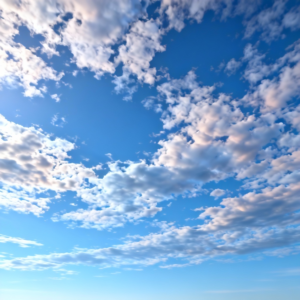 AI midday sky with altocumulus patchwork